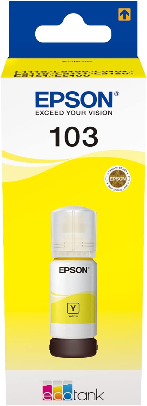 INK EPSON 103 YELLOW C13T00S44A L3110/3156/5190
