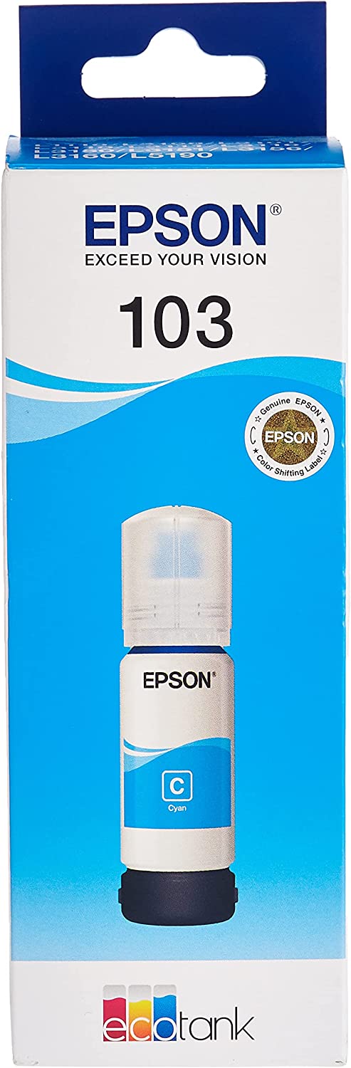 INK EPSON 103 CYAN C13T00S24A L3110/3156/5190