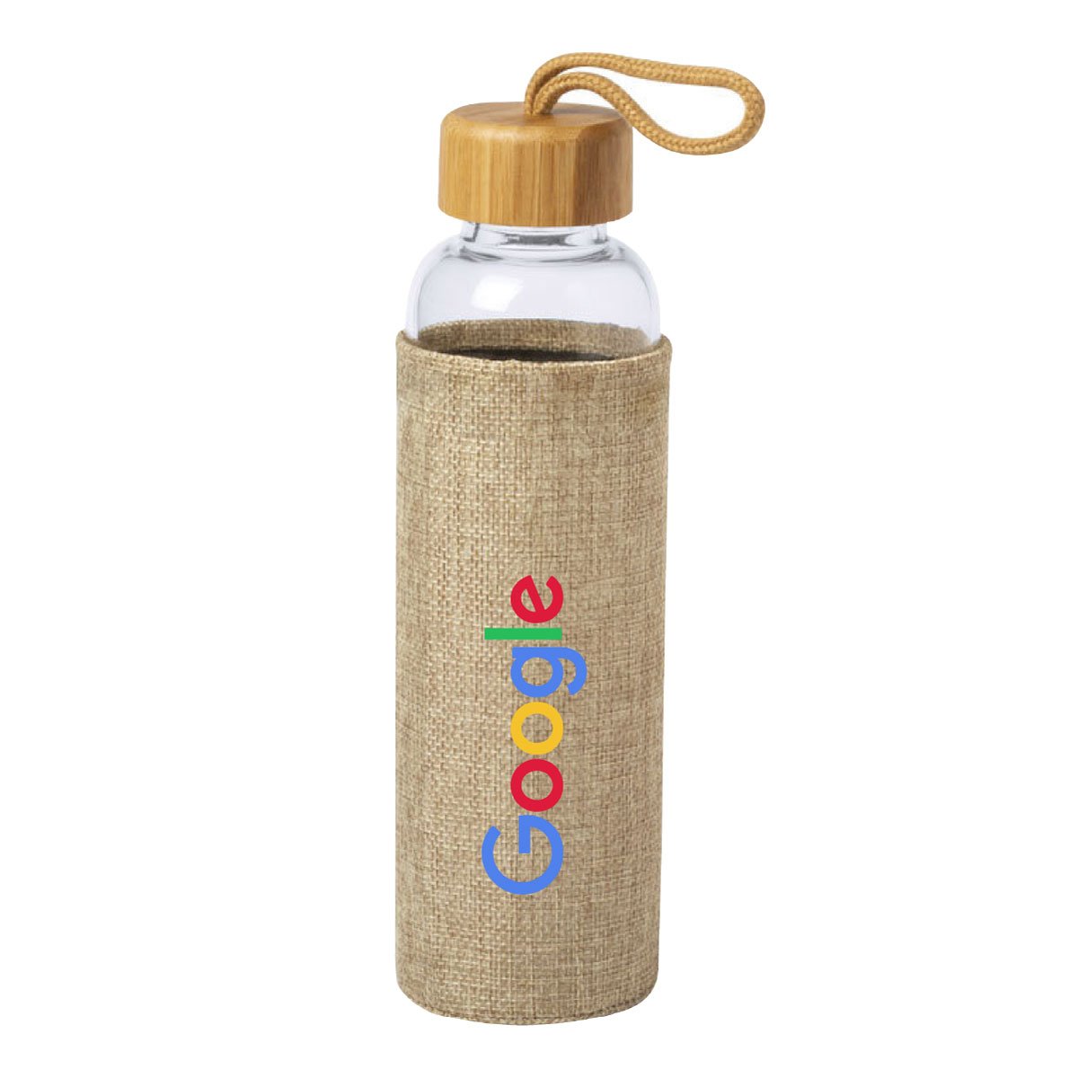 Glass Bottle with Sleeve - Image 2