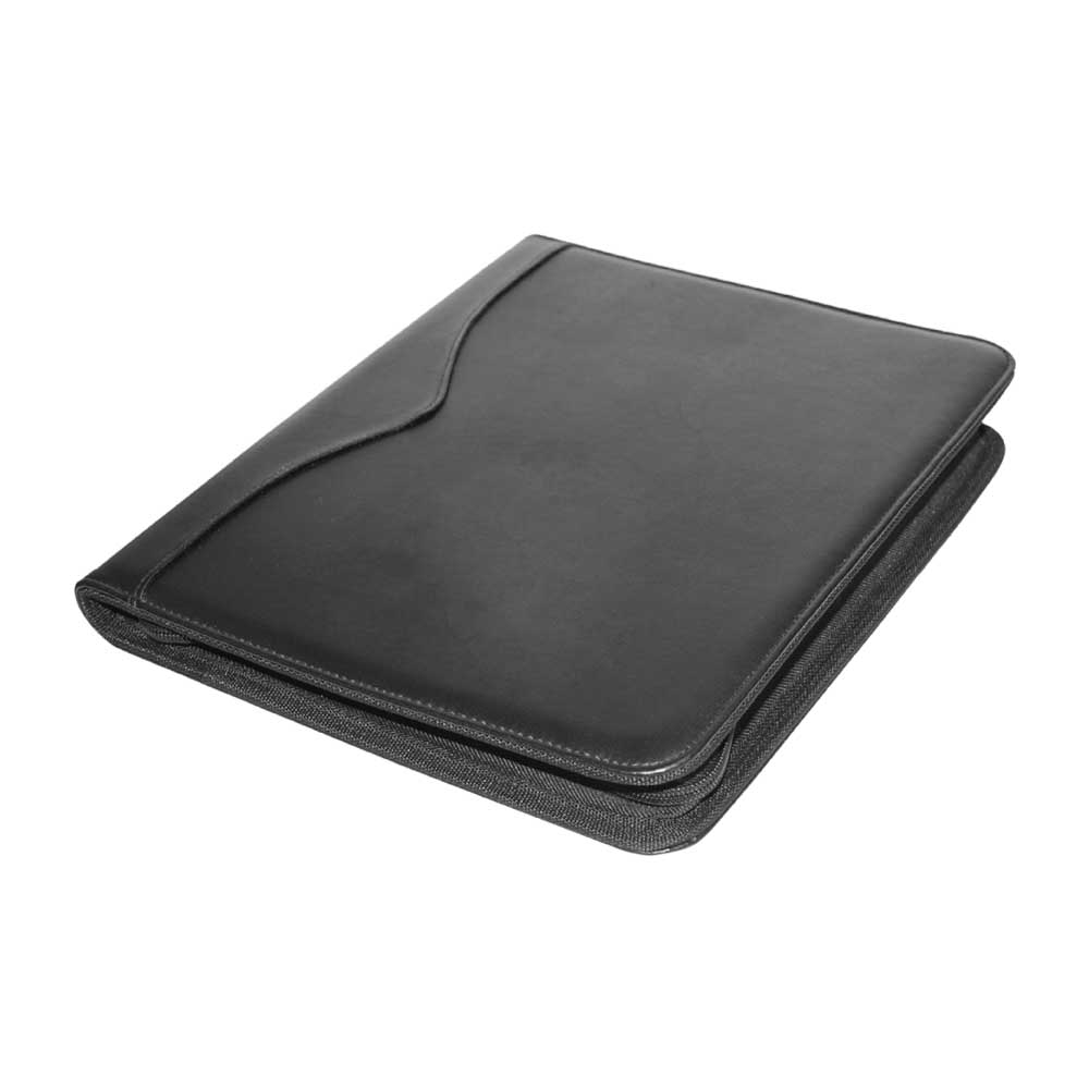 Leather Portfolio with Zipper and Calculator Buy Online in Dammam