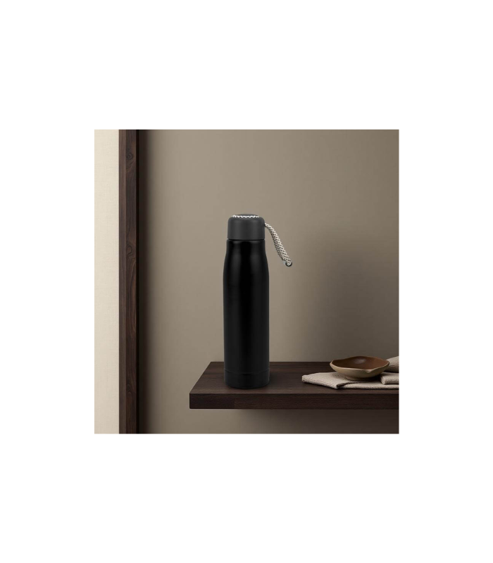 NIMES - Giftology Double Wall Stainless Steel Bottle 550ml - Black - Image 2