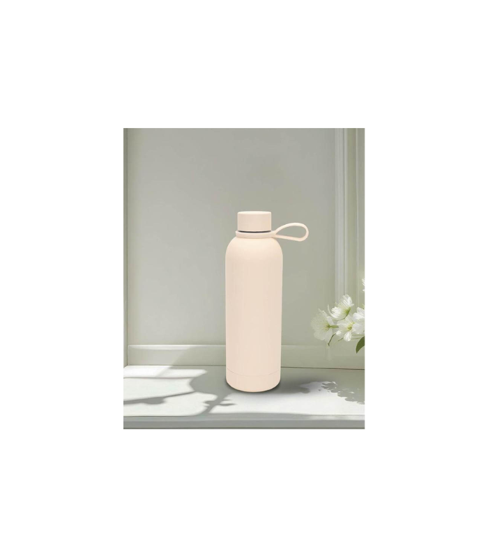 CADIZ - Giftology Double Wall Stainless Steel Bottle 500ml - Sand - Image 3
