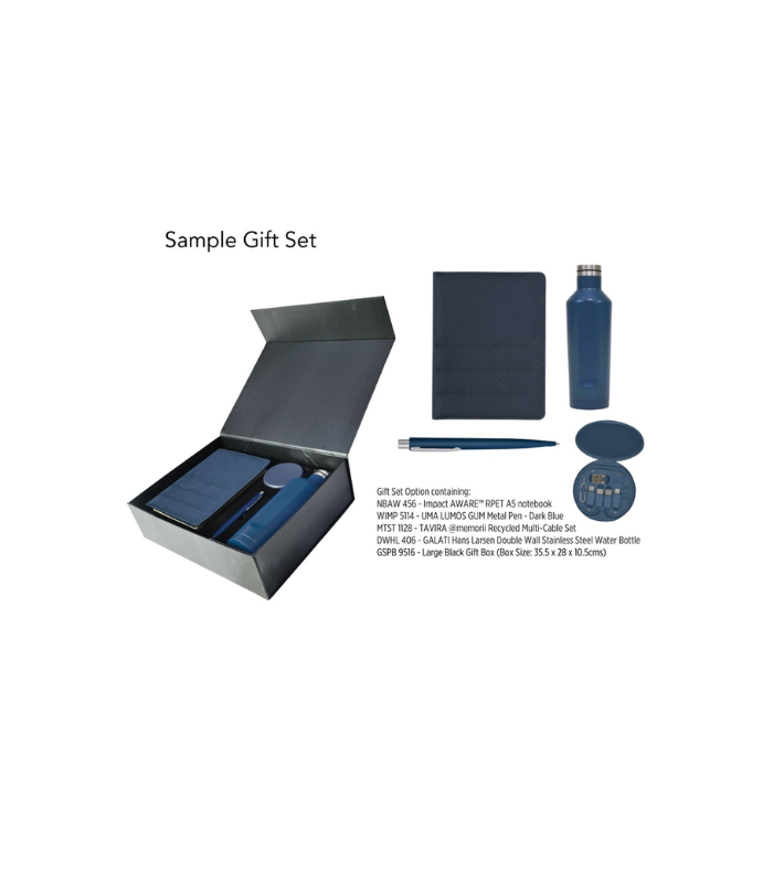 Gift Set Packaging with Magnet Closing (Large) - Black - Image 3