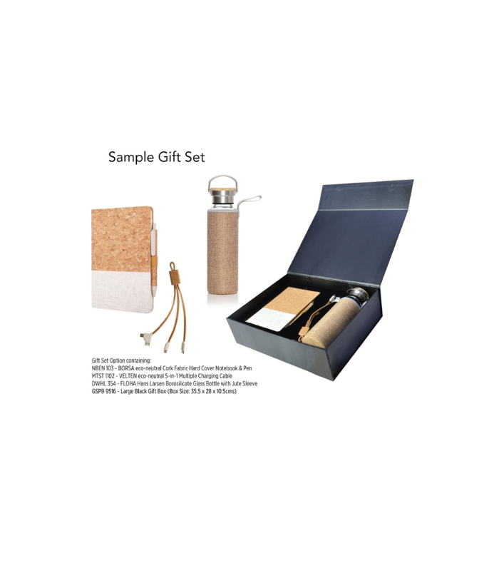 Gift Set Packaging with Magnet Closing (Large) - Black - Image 2