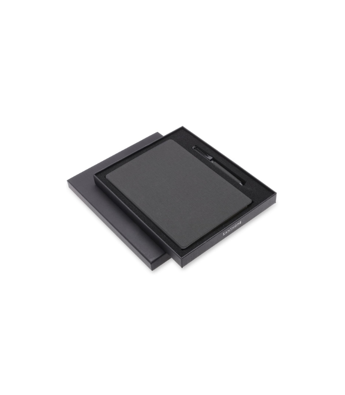 VARDIM - CHANGE ZERO Sustainable Gift Set with Refillable Notebook & Pen - Black - Image 4