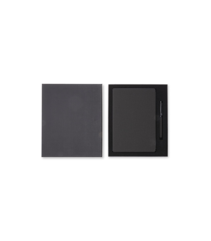 VARDIM - CHANGE ZERO Sustainable Gift Set with Refillable Notebook & Pen - Black - Image 3
