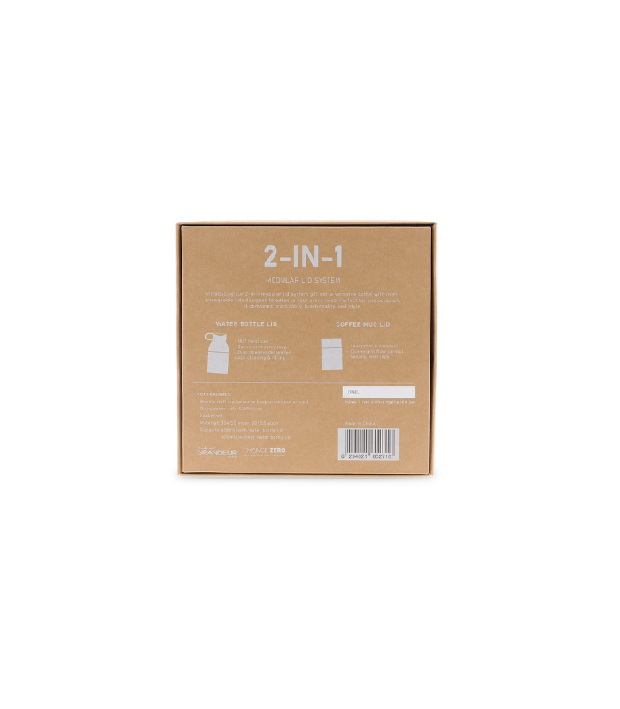 RUVO - CHANGE ZERO 2-in-1 Modular Hydration Gift Set - White - Image 3