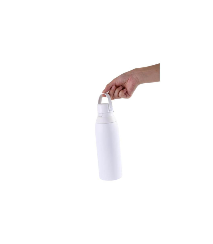 EVORA - Hans Larsen Double Wall Stainless Steel Vacuum Bottle - 750ml - White - Image 3