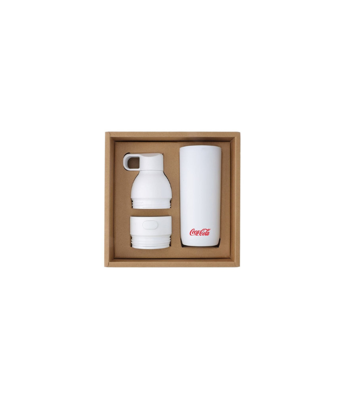 RUVO - CHANGE ZERO 2-in-1 Modular Hydration Gift Set - White - Image 2