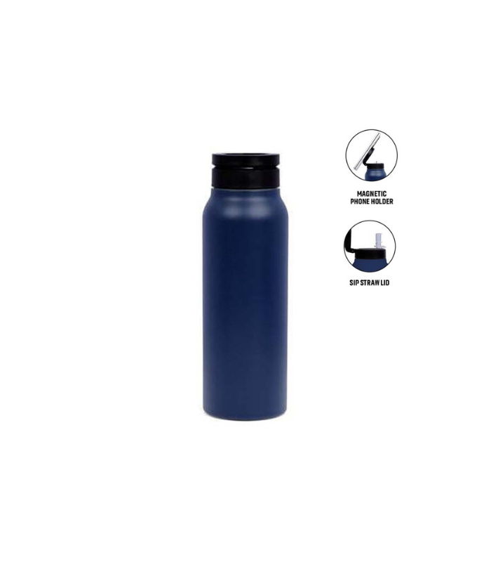 FERRO-Giftology-Magnetic-Phone-Holder-Water-Bottle-760ml-Navy-Blue.