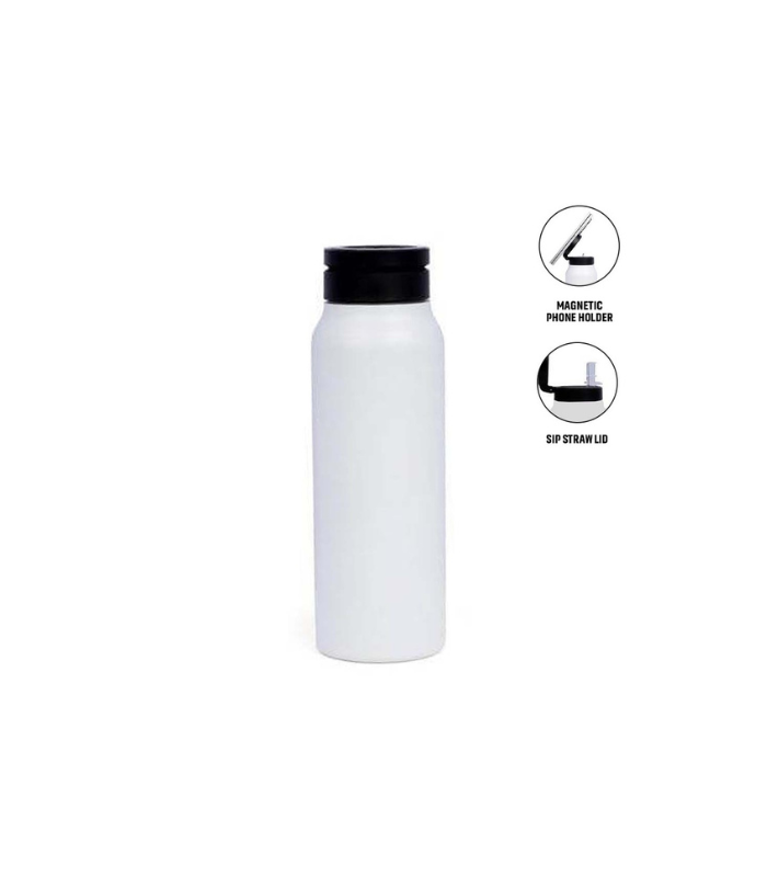 FERRO-Giftology-Magnetic-Phone-Holder-Water-Bottle-760ml-White