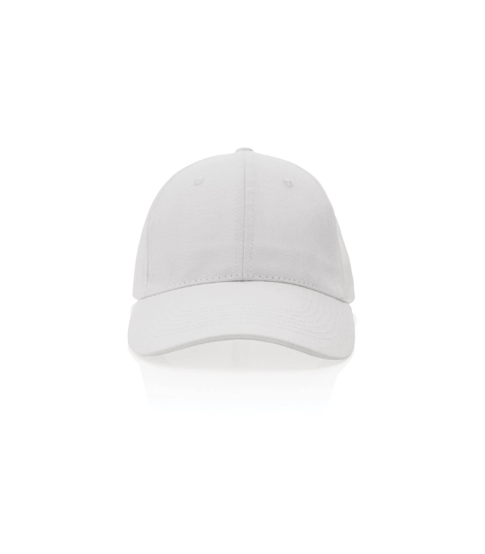 Impact AWARE™ 6 Panel 280gr Recycled Cotton Cap - White