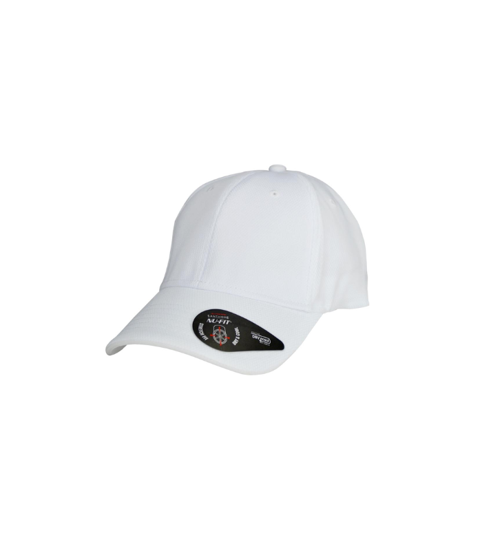 Santhome Nu-Fit® Performance Stretch-Fitted Cap - White / White