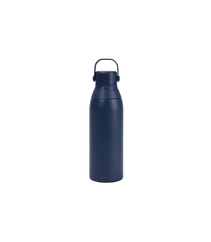EVORA - Hans Larsen Double Wall Stainless Steel Vacuum Bottle - 750ml - Navy