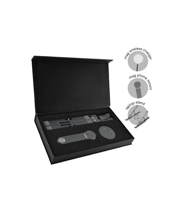 RADLIN-@memorii-Set-of-Laptop-Stand-Magnetic-Phone-Mount-and-Wireless-Charger