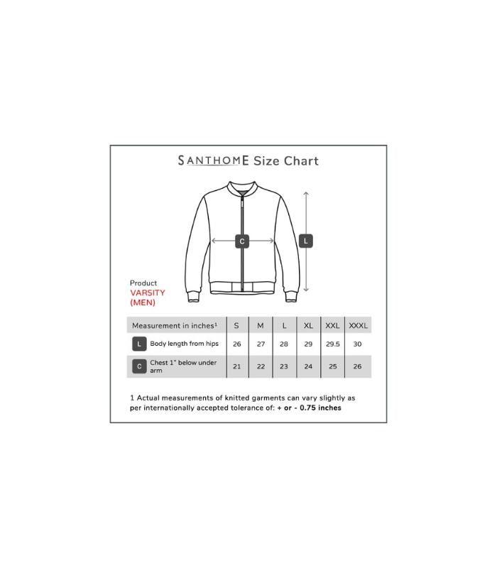 VARSITY - SANTHOME Men's Lightweight Reversible Bomber Jacket - Image 10
