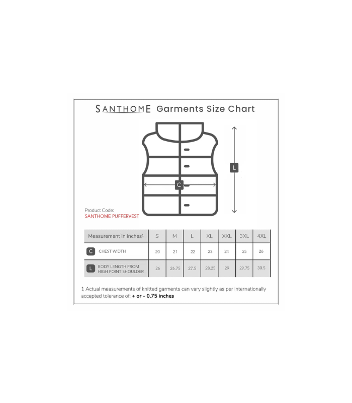 Santhome Zip Up Puffer Vest - Image 4