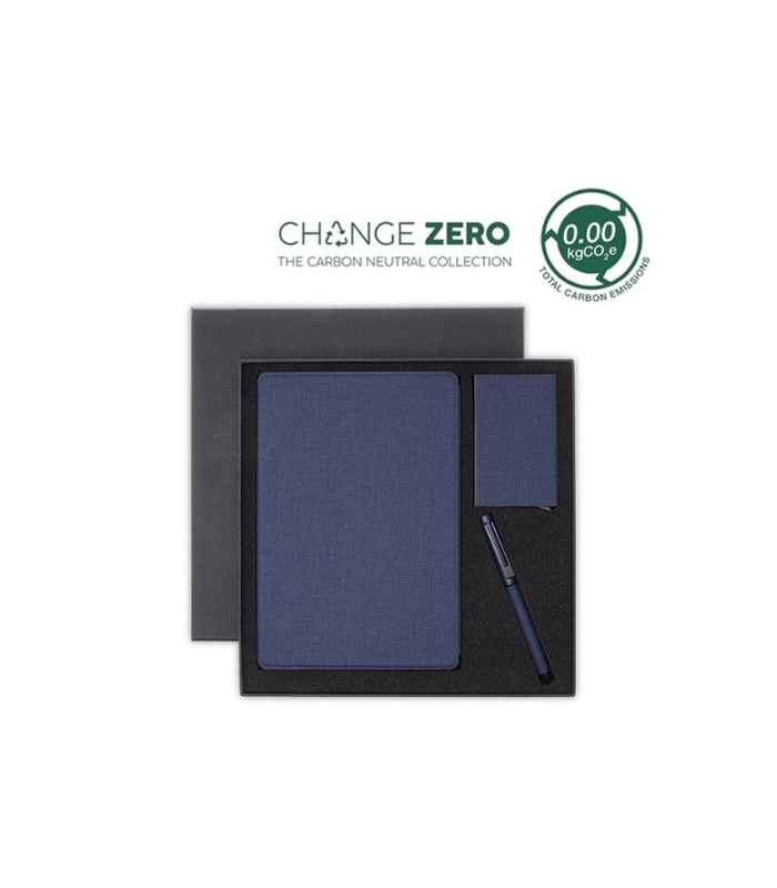 TESSIN-CHANGE-ZERO-Sustainable-Gift-Set-with-Refillable-Notebook-Pen-Cardholder-Navy