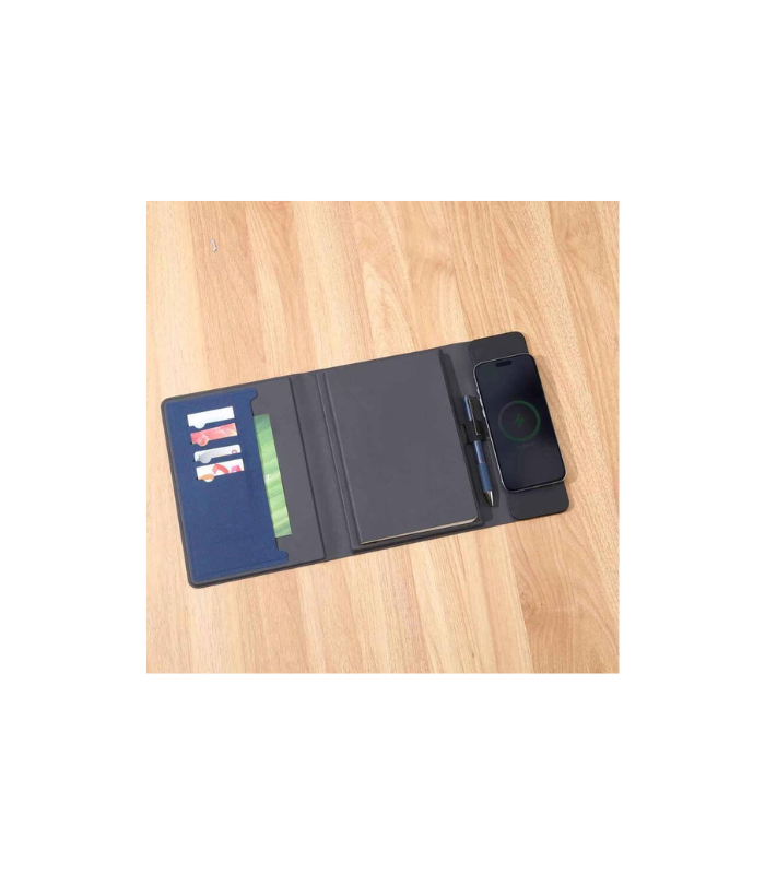 BERGMUND - Santhome 10000mAh Mag Wireless Powerbank Portfolio - Navy - Image 7