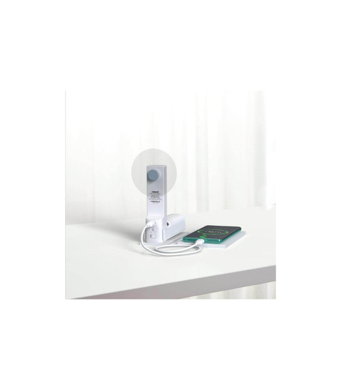 ZEPHYR - @memorii 4-in-1 Fan Powerbank, Safety Alarm & Torch - White