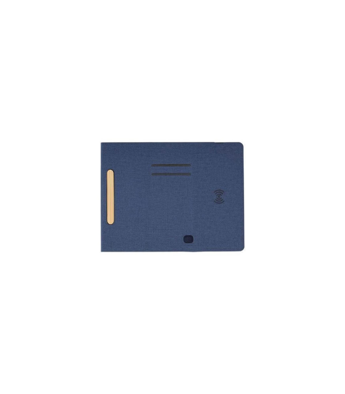 BLACE - CHANGE ZERO Recycled PU 15W Wireless Mousepad & Desk Organizer - Navy Blue