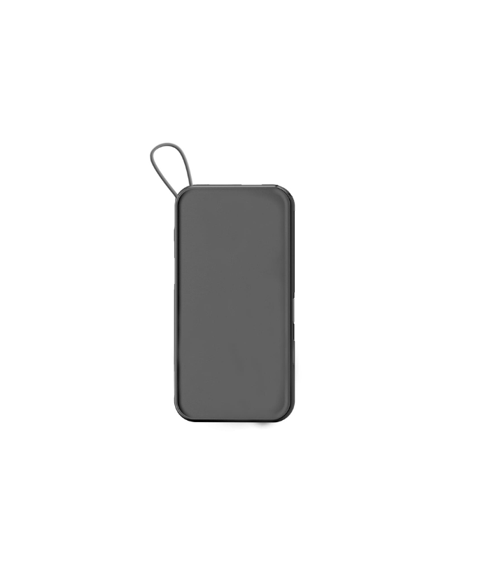 ROTTERDAM - @memorii® 10,000mAh Universal Wireless Powerbank with inbuilt cables - Black - Image 6