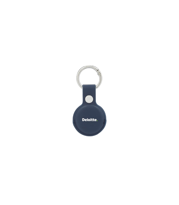 LEEVI - Santhome® PU Keychain with Santhome Tag pocket - Navy Blue - Image 8