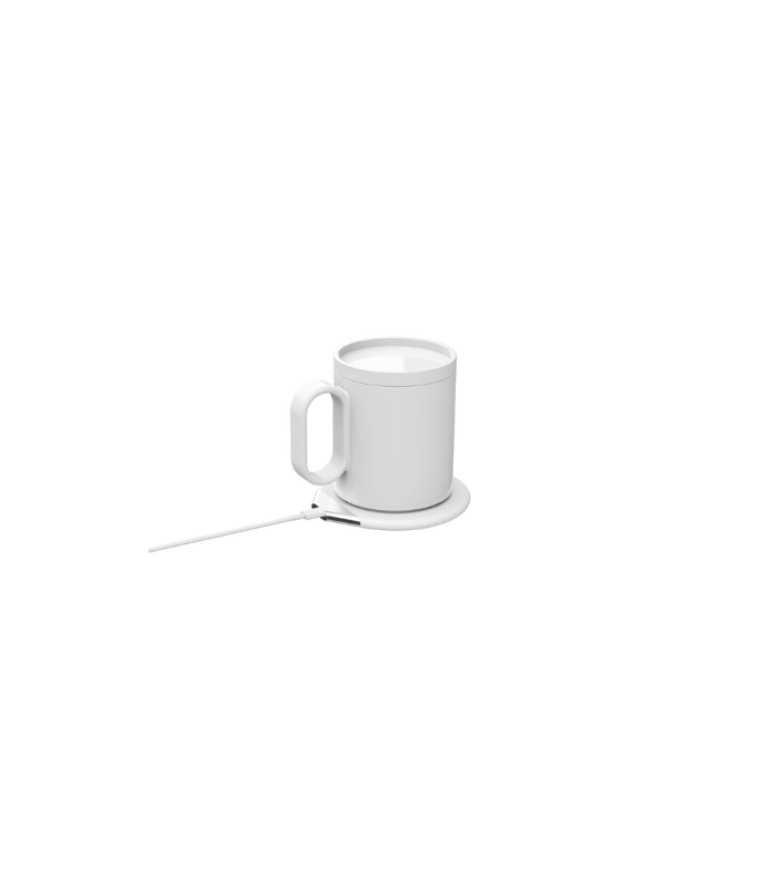 CRIVITS - Smart Mug Warmer with Wireless Charger - White - Image 7