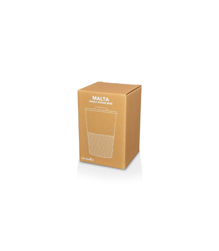 MALTA - Reusable Wheatstraw Cup 350ml - Blue - Image 4