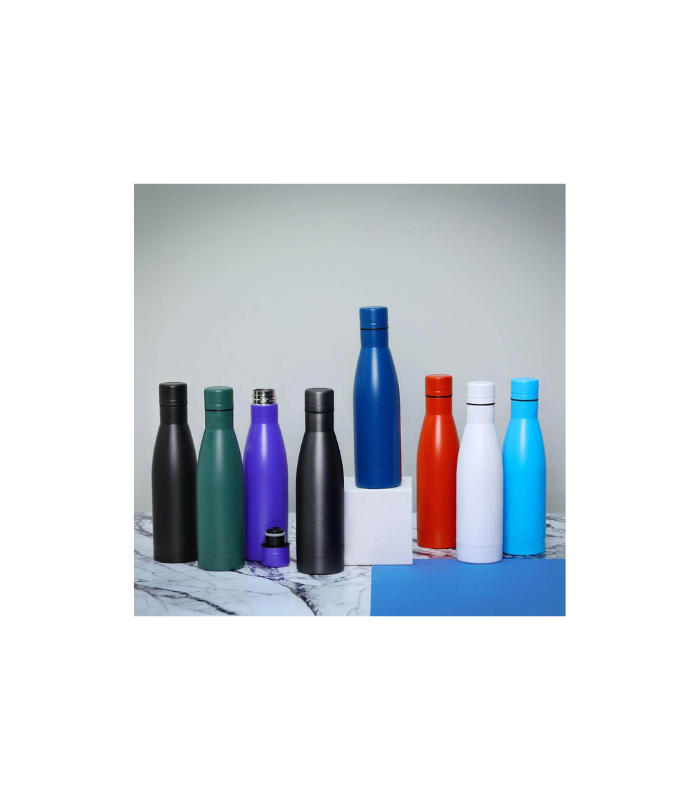 NIESKY - Copper Vacuum Insulated Double Wall Water Bottle - Red - Image 2