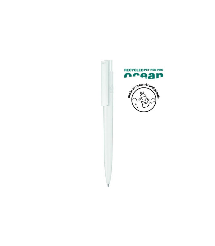 UMA PRO F OCEAN Recycled Plastic Pen - White