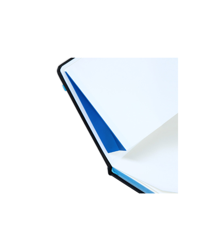SUKH - SANTHOME A5 Hardcover Ruled Notebook Black-Blue - Image 4