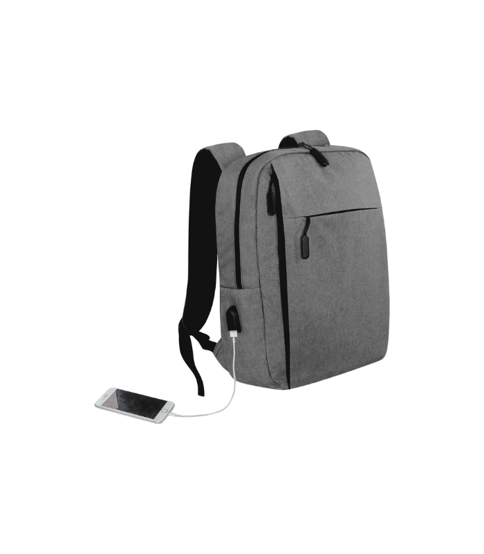 MALACCA - Giftology Laptop Backpack 12L - Grey (Anti-bacterial) - Image 3