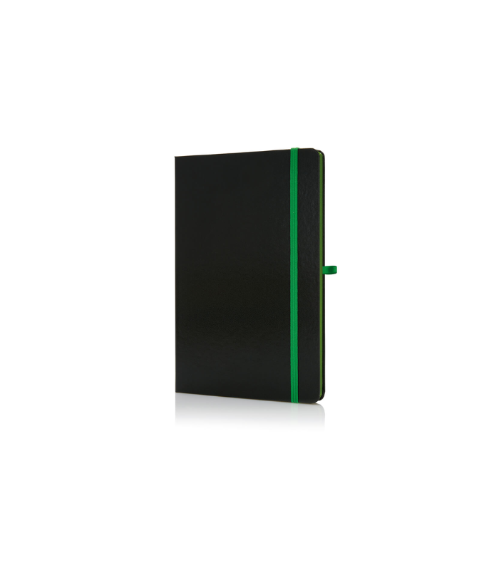 SUKH - SANTHOME A5 Hardcover Ruled Notebook Black-Green