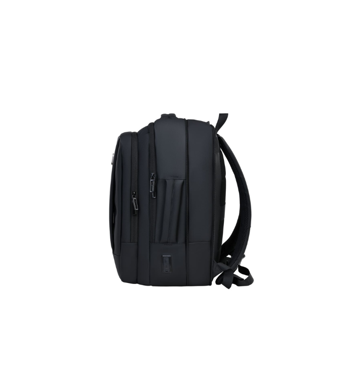 TURISMO - Santhome Expandable 17" Business Backpack - Black - Image 3