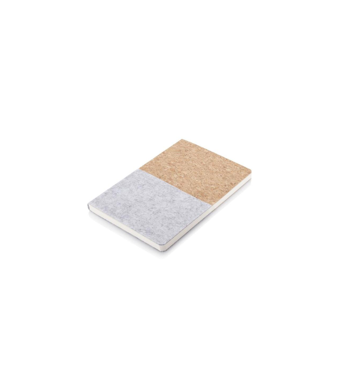 TROSA - eco-neutral Recycled Felt & Cork Soft Cover Notebook