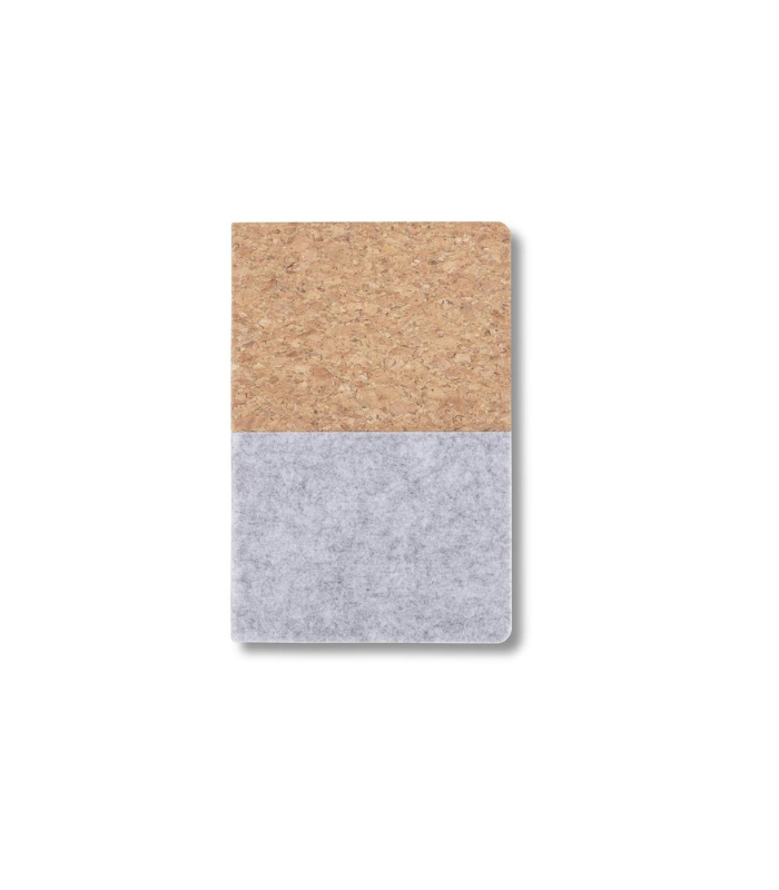 TROSA - eco-neutral Recycled Felt & Cork Soft Cover Notebook