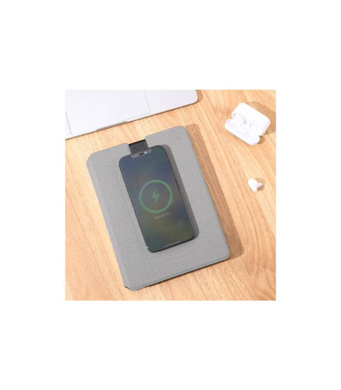 ONEX - CHANGE ZERO Recycled 10000mAh 15W MagSafe Wireless A5 Organizer 32GB - Grey - Image 4