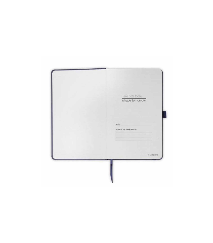 BARON - Santhome Expanded A5 Hard Cover Notebook - Navy Blue