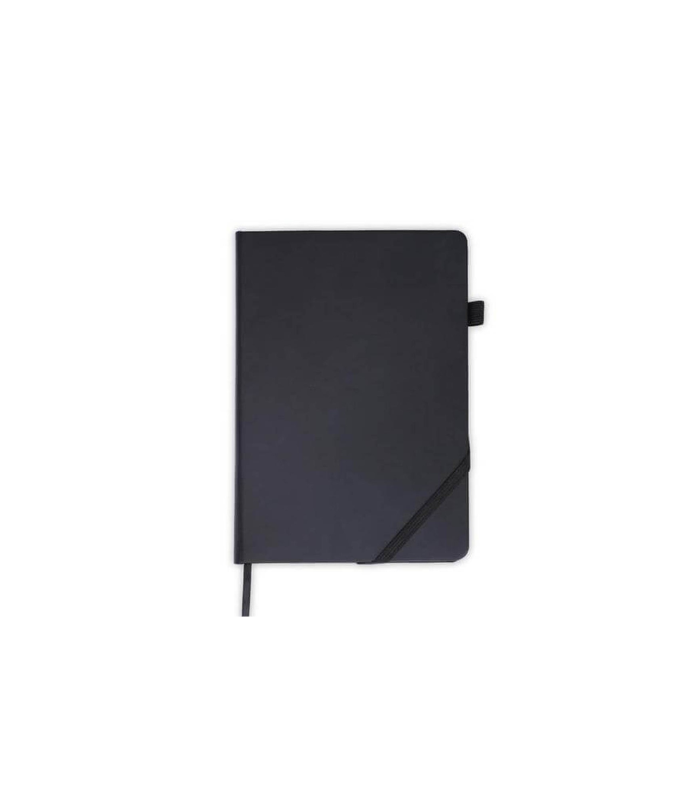 FAROE - Santhome A5 PU Hard Cover Notebook with Pen Loop - Black