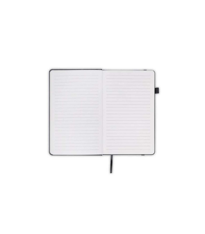 FAROE - Santhome A5 PU Hard Cover Notebook with Pen Loop - Black - Image 3