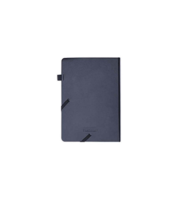FAROE - Santhome A5 PU Hard Cover Notebook with Pen Loop - Black - Image 4