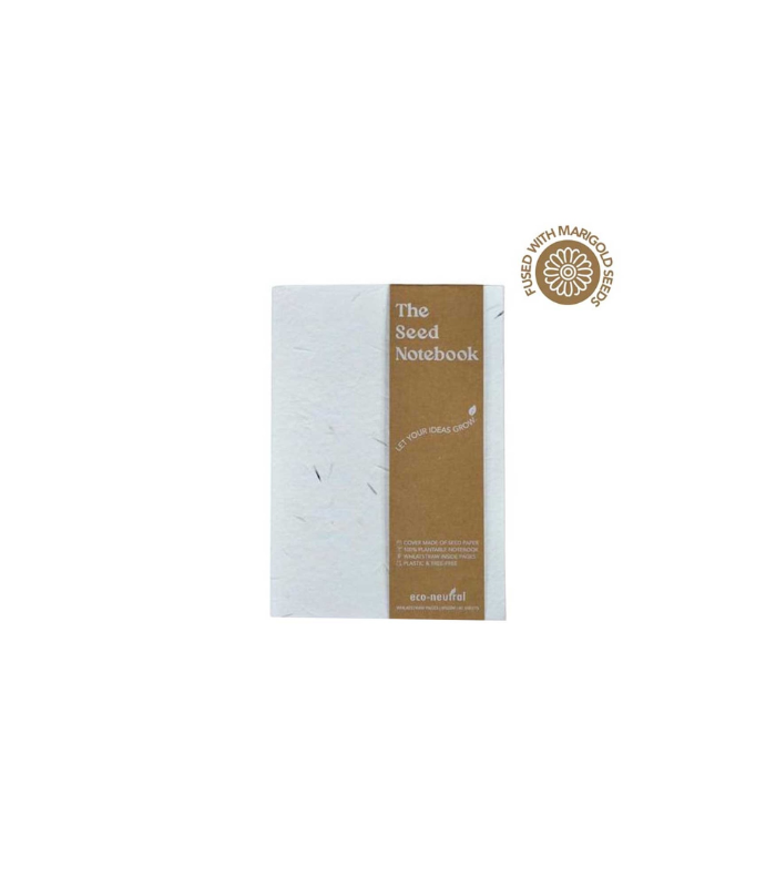 NOLA - eco-neutral® A5 Hard Cover Handmade Seed Paper Notebook