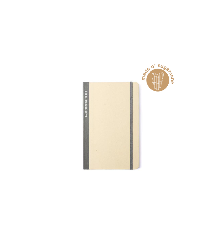 BUREN - eco-neutral Sugarcane Paper A5 Notebook - Grey
