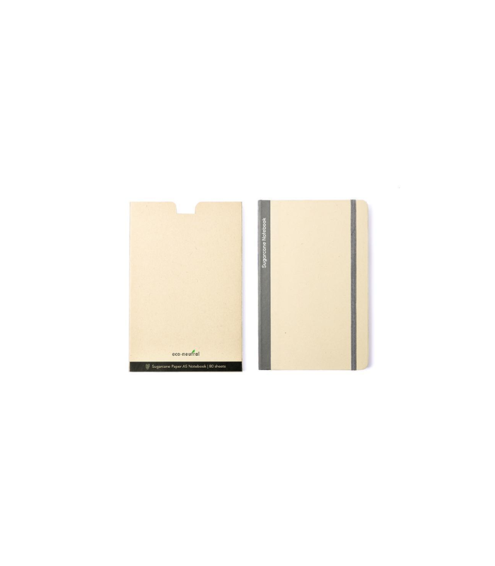 BUREN - eco-neutral Sugarcane Paper A5 Notebook - Grey - Image 9