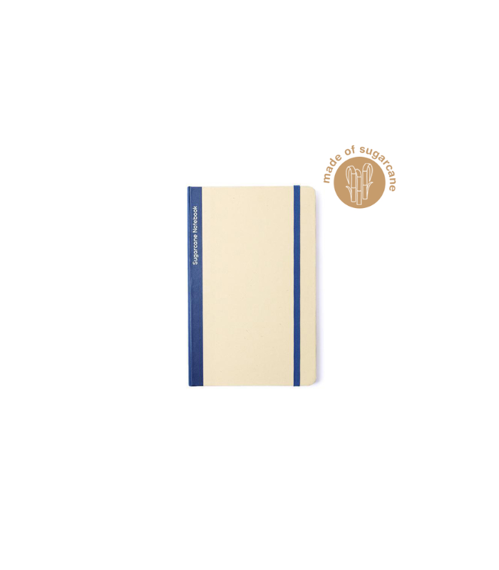 BUREN - eco-neutral Sugarcane Paper A5 Notebook - Navy Blue - Image 3