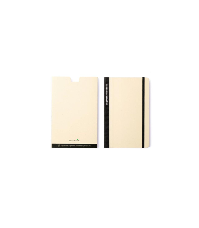 BUREN - eco-neutral Sugarcane Paper A5 Notebook - Black - Image 9
