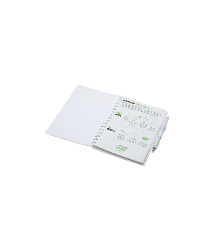 Santhome® Eternity - The Reusable Notebook & Pen Set - White