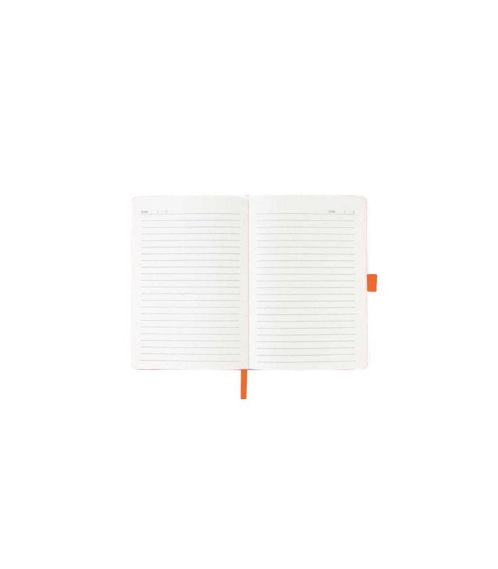 JURSI - Giftology A5 PU Notebook with Pen Loop - Orange - Image 4