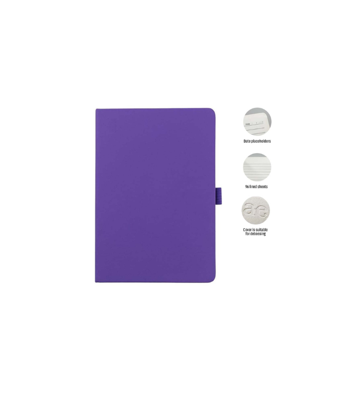 JURSI - Giftology A5 PU Notebook with Pen Loop - Violet